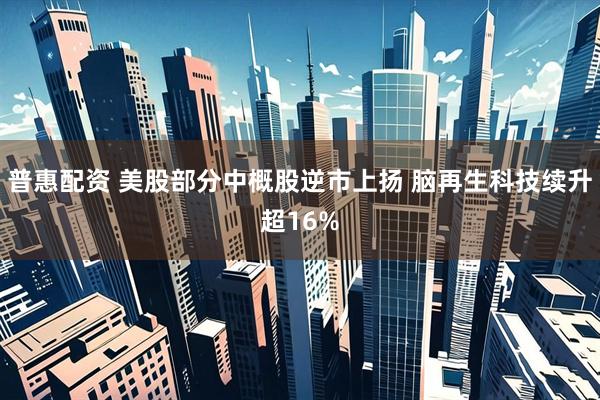 普惠配资 美股部分中概股逆市上扬 脑再生科技续升超16%