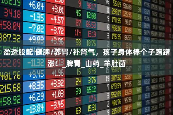 盈透股配 健脾/养胃/补肾气，孩子身体棒个子蹭蹭涨！_脾胃_山药_羊肚菌