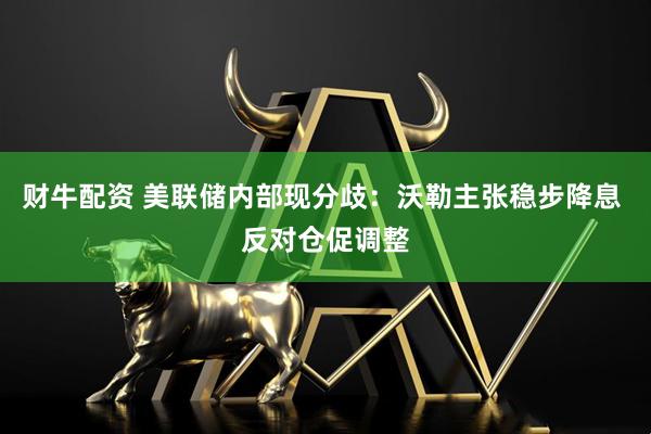 财牛配资 美联储内部现分歧：沃勒主张稳步降息 反对仓促调整